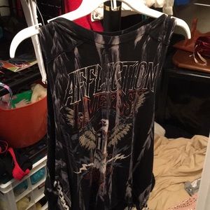 Affliction sleeveless shirt